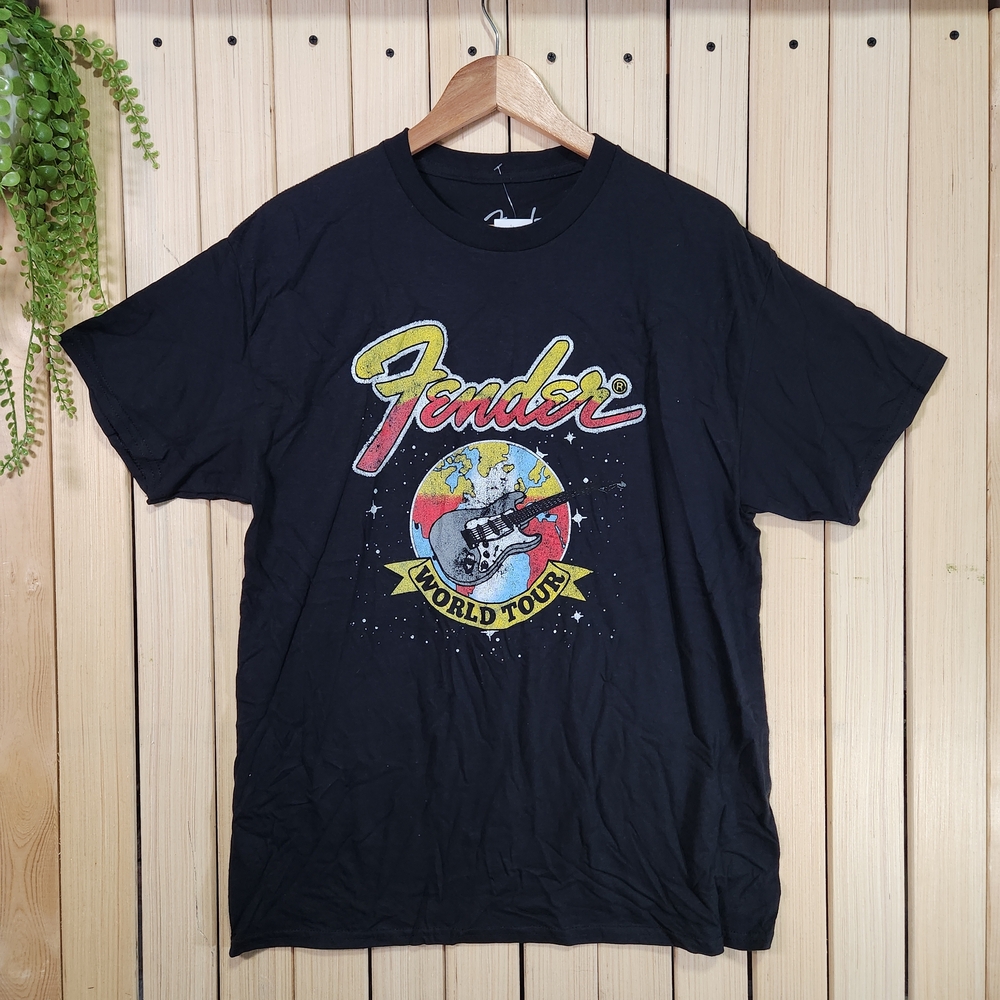 Fender Guitar Graphic T-Shirt Black Size L